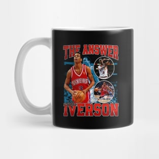 Allen Iverson The Answer Basketball Signature Vintage Retro 80s 90s Bootleg Rap Style Mug
